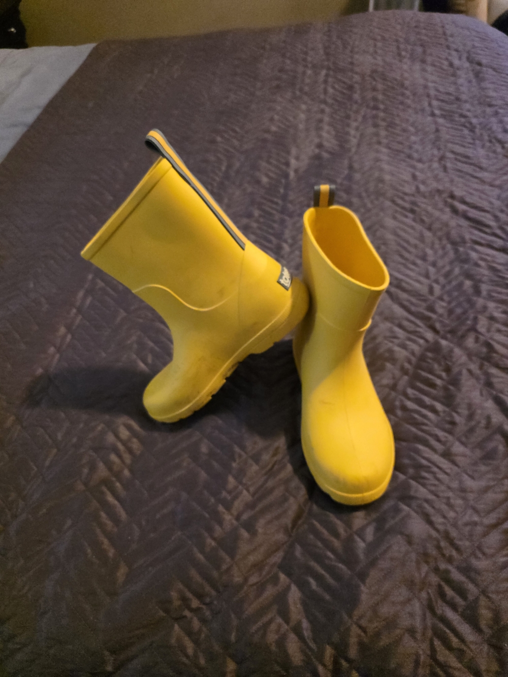 totes Kids Bright Yellow Waterproof Rain Boots